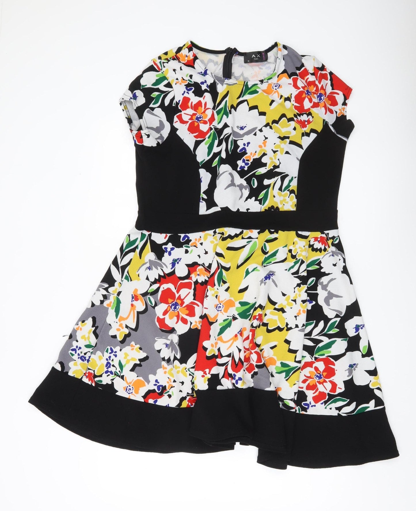 AX Paris Curve Women’s Multicoloured Floral Fit & Flare Dress Size 18