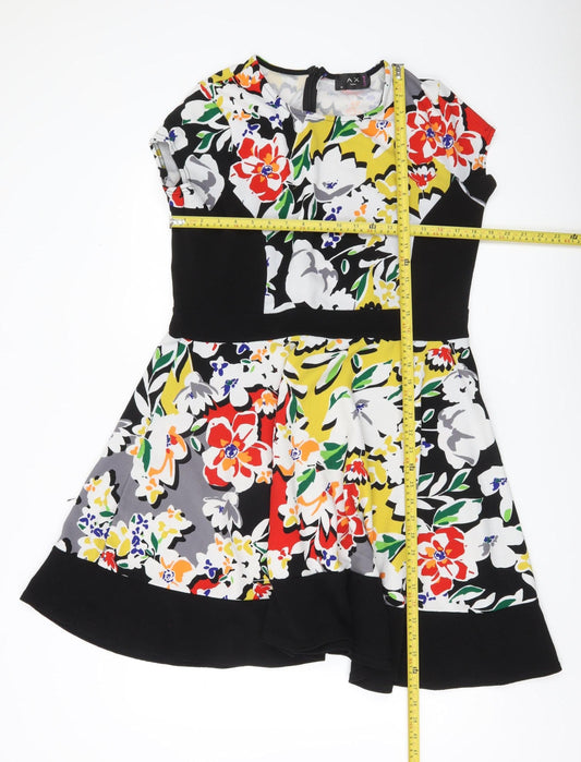 AX Paris Curve Women’s Multicoloured Floral Fit & Flare Dress Size 18