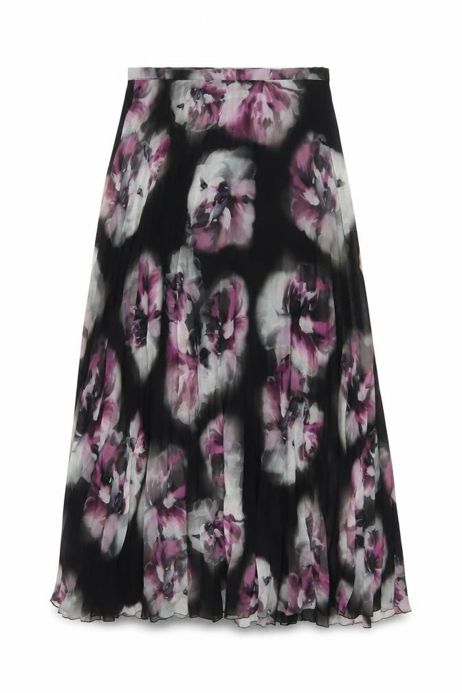 Womens UK Size 8 Monsoon Pleated Chiffon Skirt