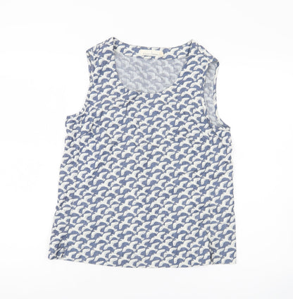 Womens UK Size 8 Seasalt Cornwall Blue Basic Tank