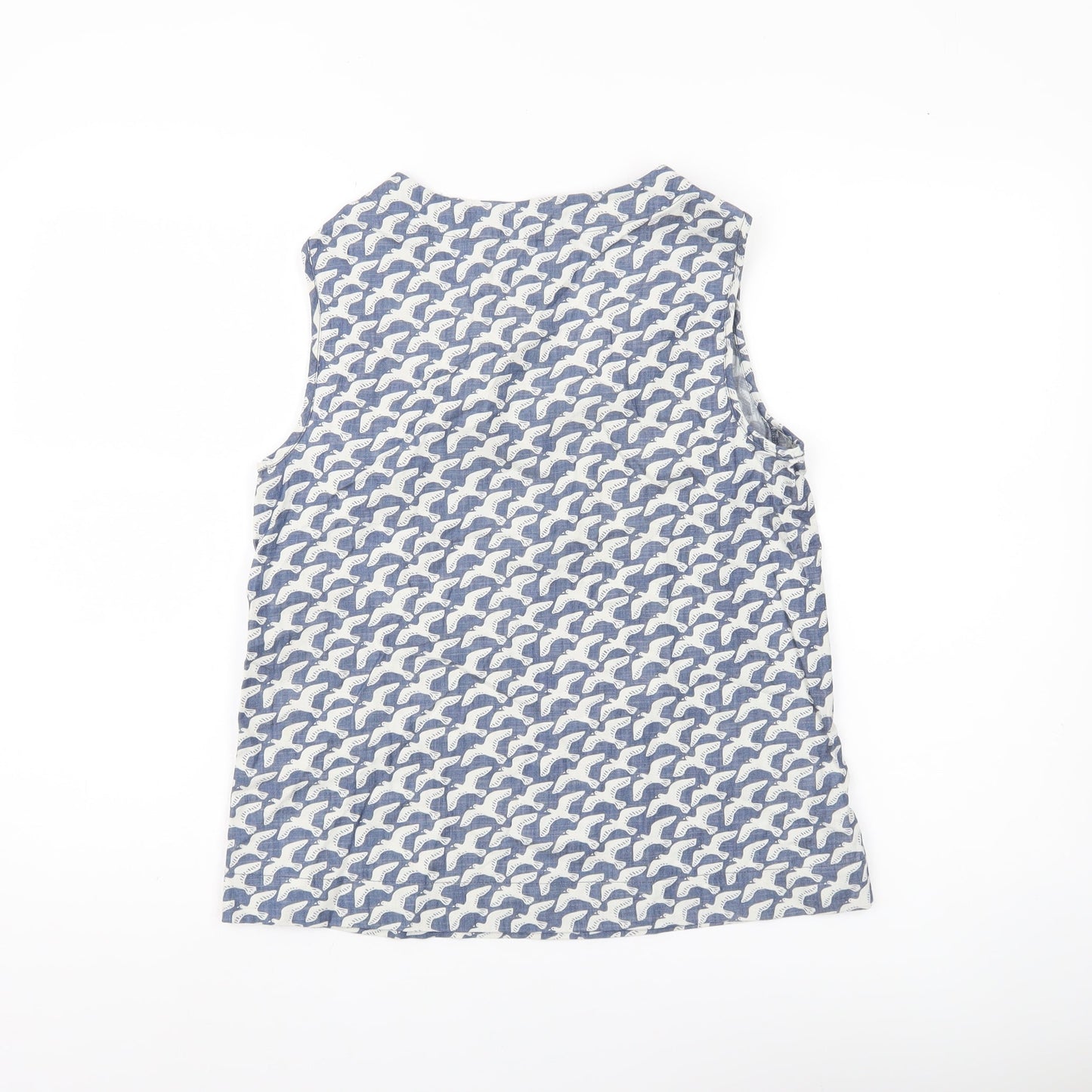 Womens UK Size 8 Seasalt Cornwall Blue Basic Tank