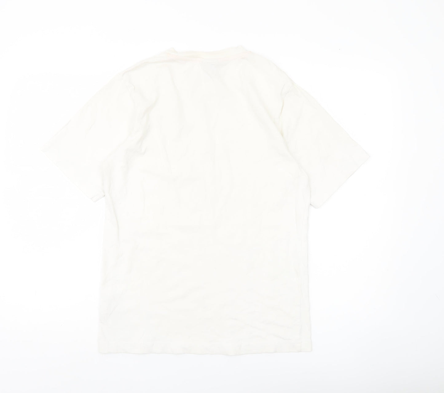 Nike Men’s White Just Do It Graphic T-Shirt Size S Regular Fit