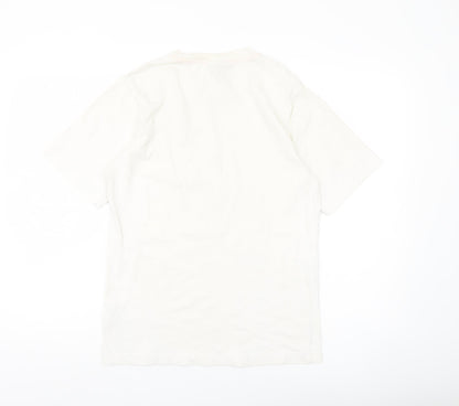 Nike Men’s White Just Do It Graphic T-Shirt Size S Regular Fit