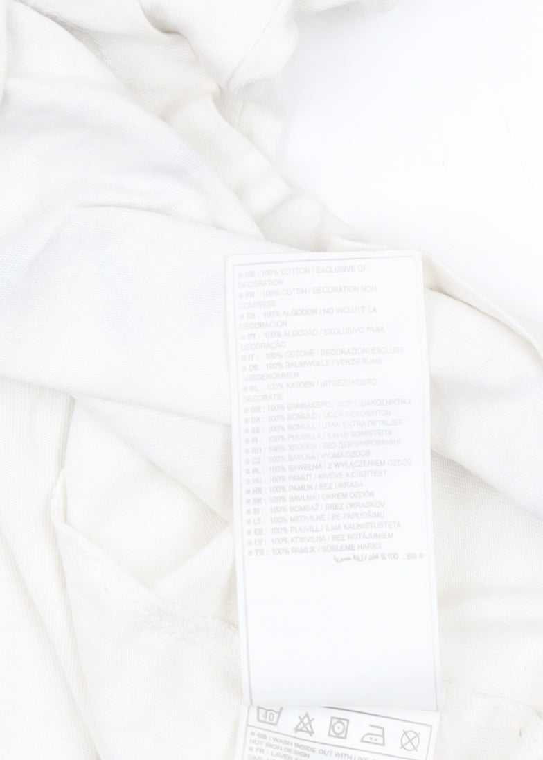 Nike Men’s White Just Do It Graphic T-Shirt Size S Regular Fit