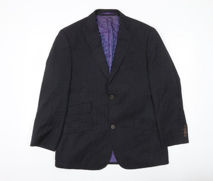 Mens UK Size 40 Ted Baker Regular Black Suit Jacket