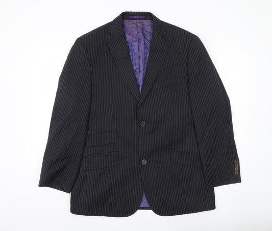 Mens UK Size 40 Ted Baker Regular Black Suit Jacket