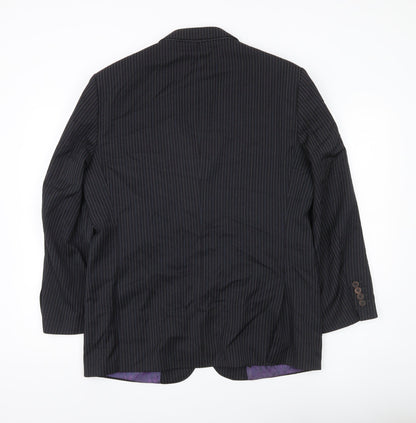 Mens UK Size 40 Ted Baker Regular Black Suit Jacket