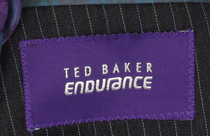 Mens UK Size 40 Ted Baker Regular Black Suit Jacket