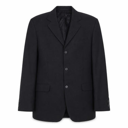 Front view of Mexx men’s black wool blend blazer jacket uk 40r classic fit