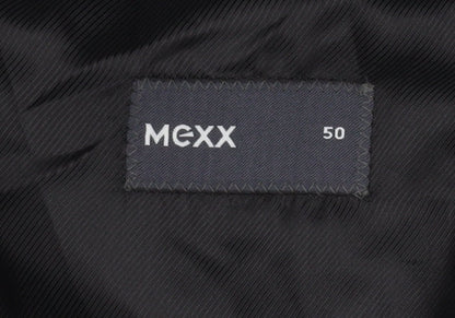 Mexx Mens Black Wool Blend Blazer Jacket UK 40R Classic Fit