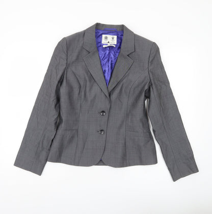 Austin Reed Womens Grey Wool Blazer Jacket Size 18 Workwear Business