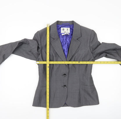 Austin Reed Womens Grey Wool Blazer Jacket Size 18 Workwear Business