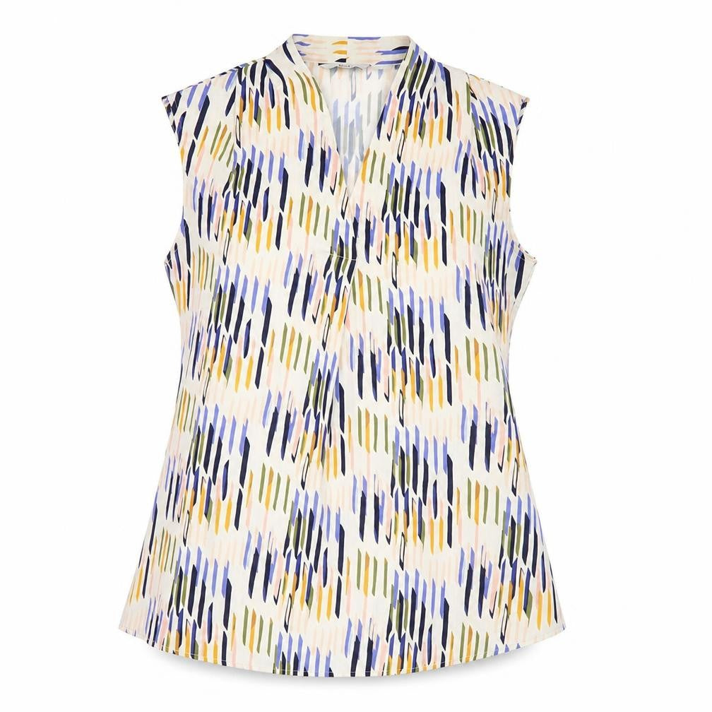 Womens UK Size 12 Simon Jersey Multicoloured Tunic Blouse