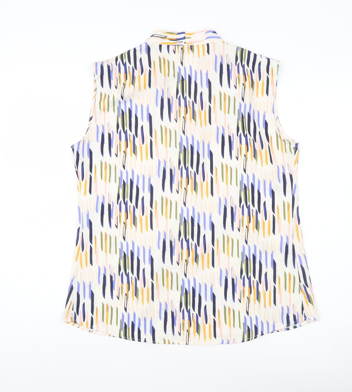 Womens UK Size 12 Simon Jersey Multicoloured Tunic Blouse