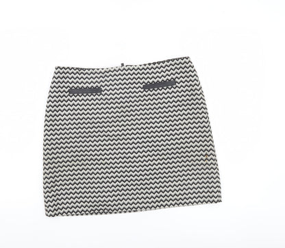 Marks and Spencer Women’s Black Geometric Pencil Skirt Size 12