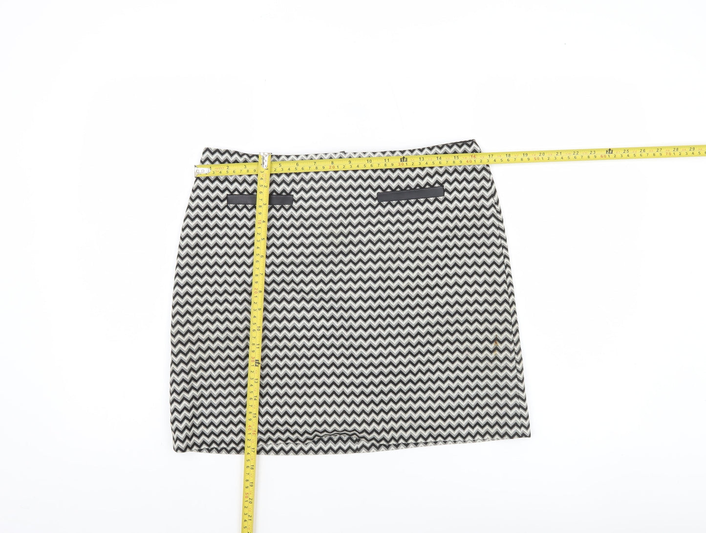 Marks and Spencer Women’s Black Geometric Pencil Skirt Size 12