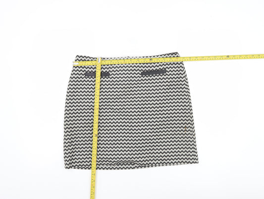 Marks and Spencer Women’s Black Geometric Pencil Skirt Size 12