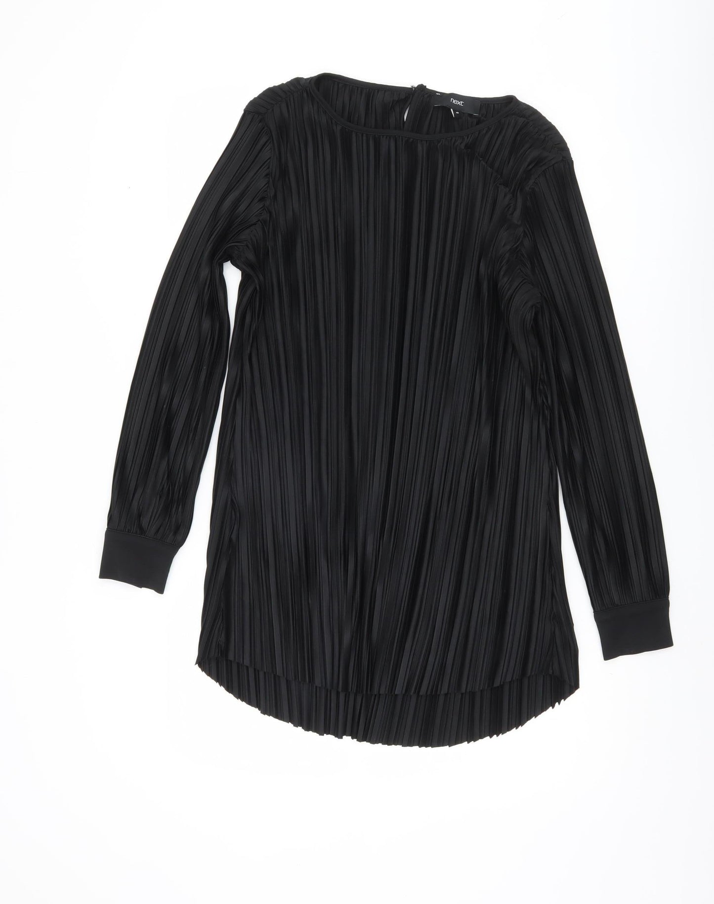 Womens UK Size 10 NEXT Black Tunic Blouse