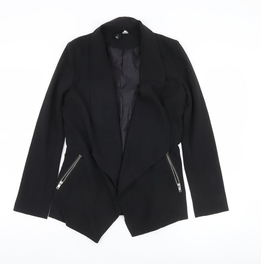 H&M Women’s Black Shawl Collar Blazer Jacket Size S