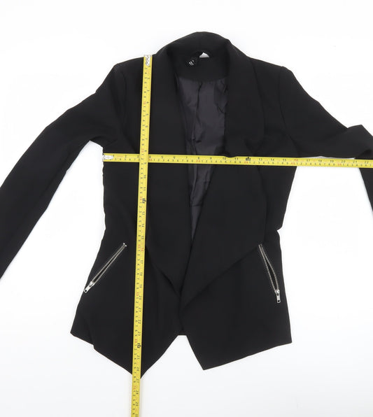 H&M Women’s Black Shawl Collar Blazer Jacket Size S