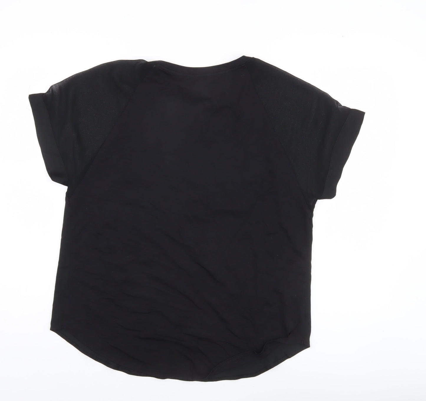 Womens UK Size 14 NEXT Black Basic T-Shirt