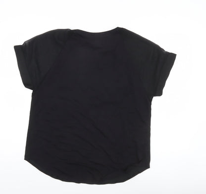 Womens UK Size 14 NEXT Black Basic T-Shirt