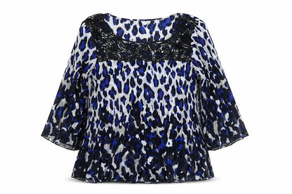 Womens UK Size 18 Autonomy Blue Tunic Blouse