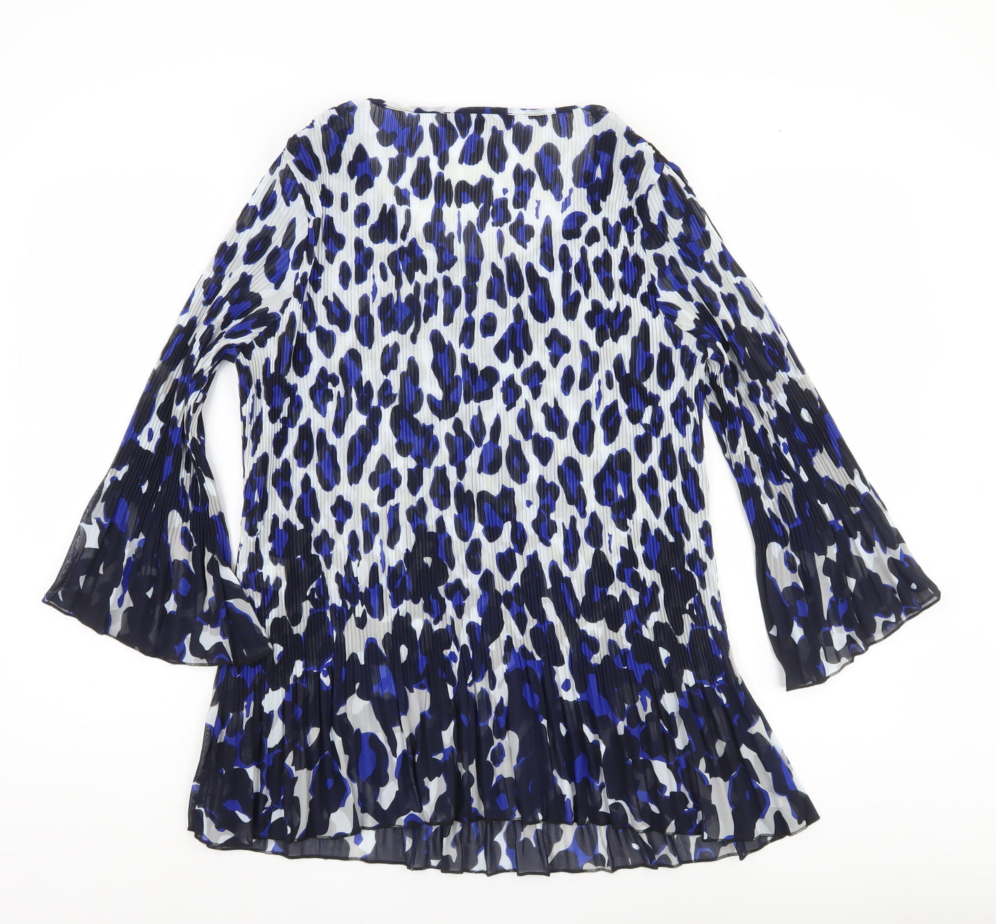 Autonomy Women’s Blue Animal Print Tunic Blouse Size 18