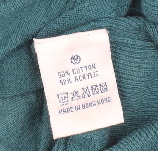 Womens UK Size 10 Fat Face Blue Cardigan Jumper