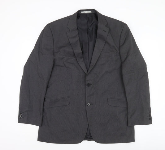 Mens UK Size 42 Burton Regular Grey Suit Jacket