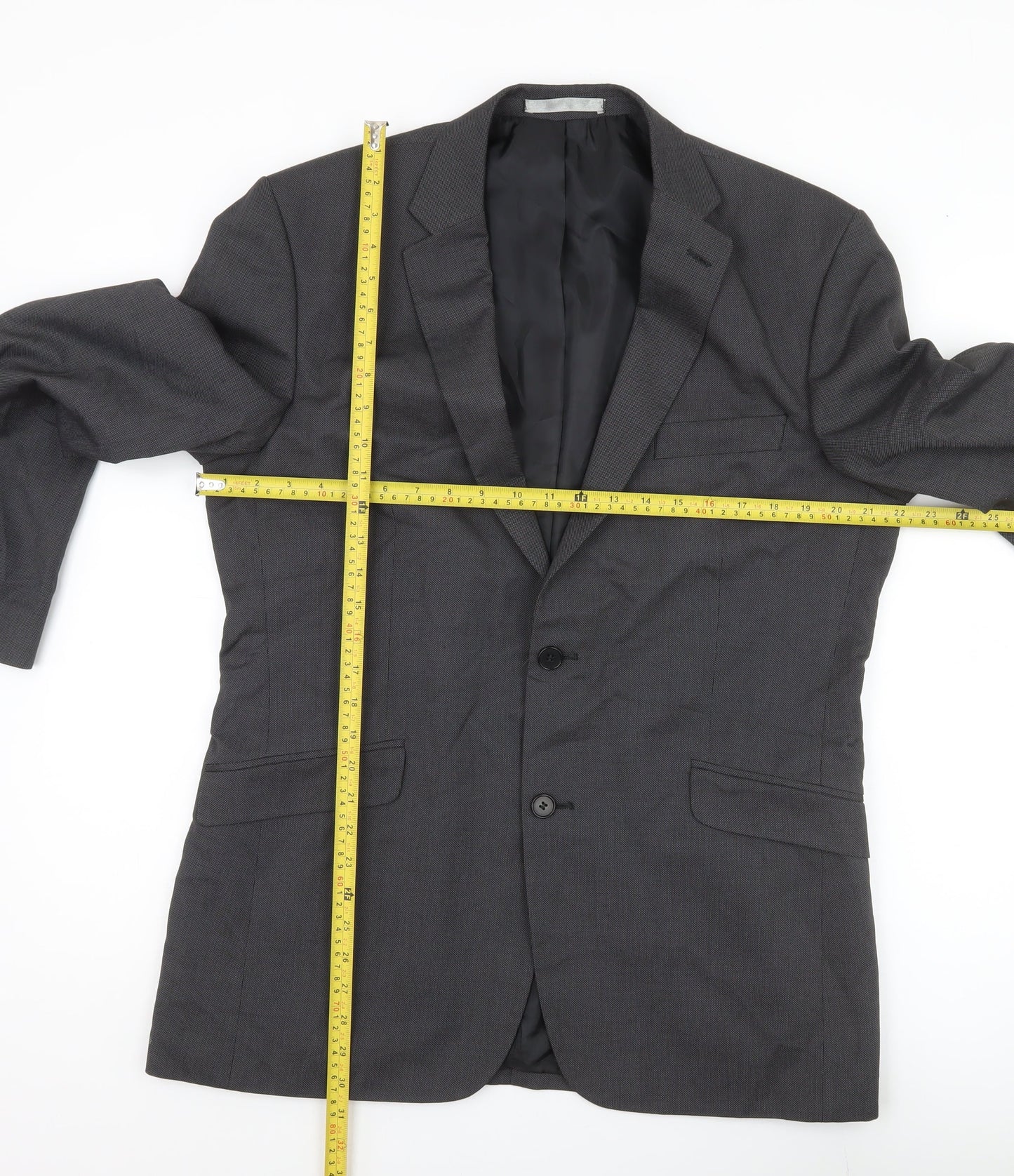 Mens UK Size 42 Burton Regular Grey Suit Jacket