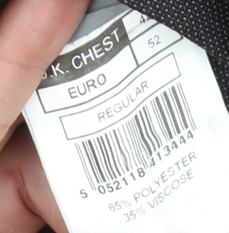 Mens UK Size 42 Burton Regular Grey Suit Jacket