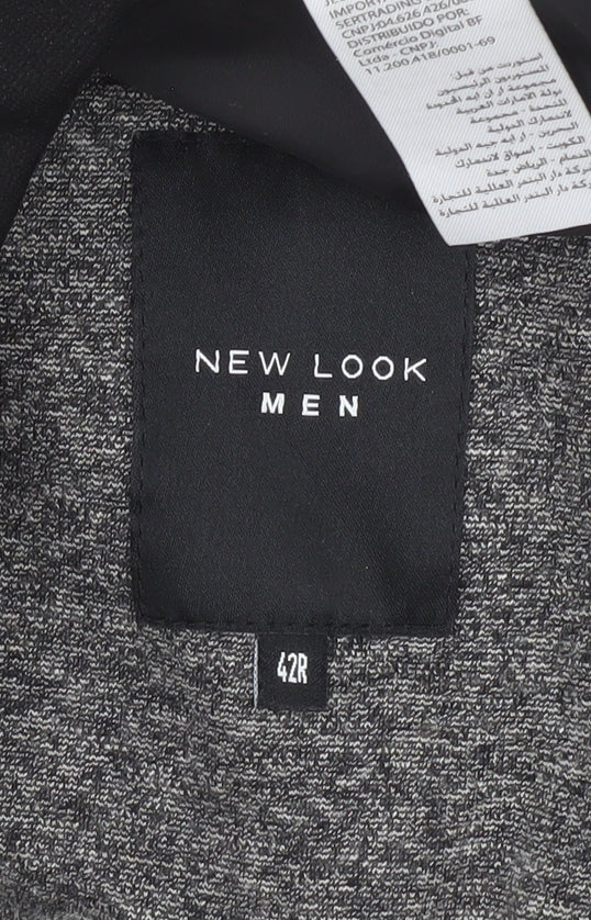 Mens UK Size 42 New Look Regular Grey Suit Jacket