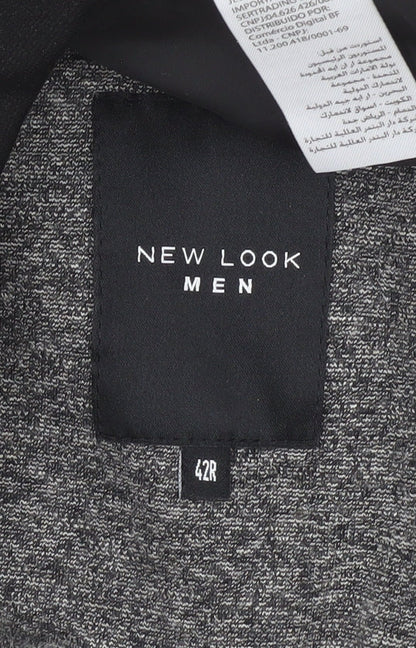 Mens UK Size 42 New Look Regular Grey Suit Jacket
