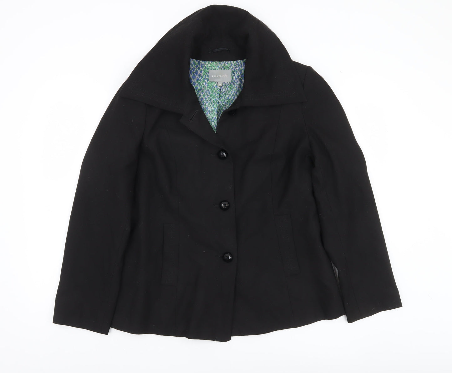 Womens UK Size 14 Marks and Spencer Black Basic Jacket