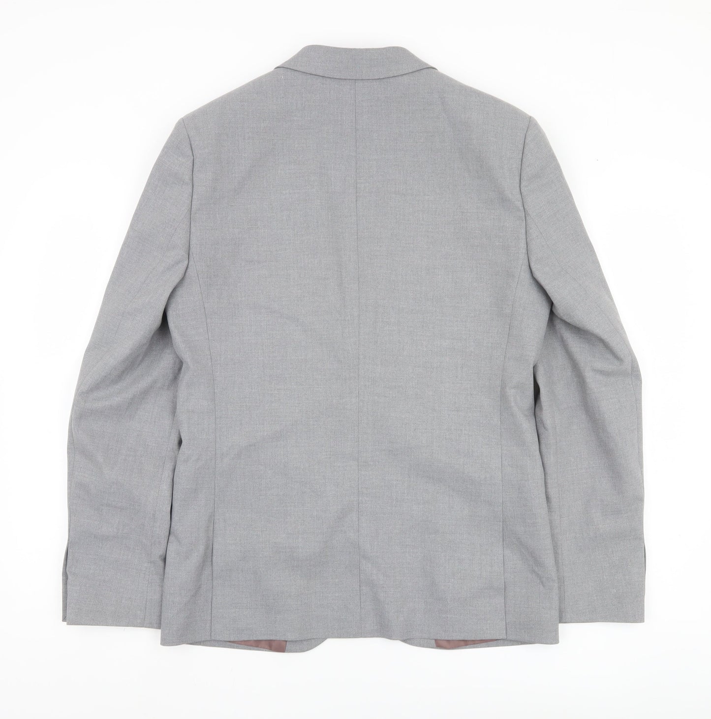 Mens UK Size 38 River Island Regular Grey Suit Jacket
