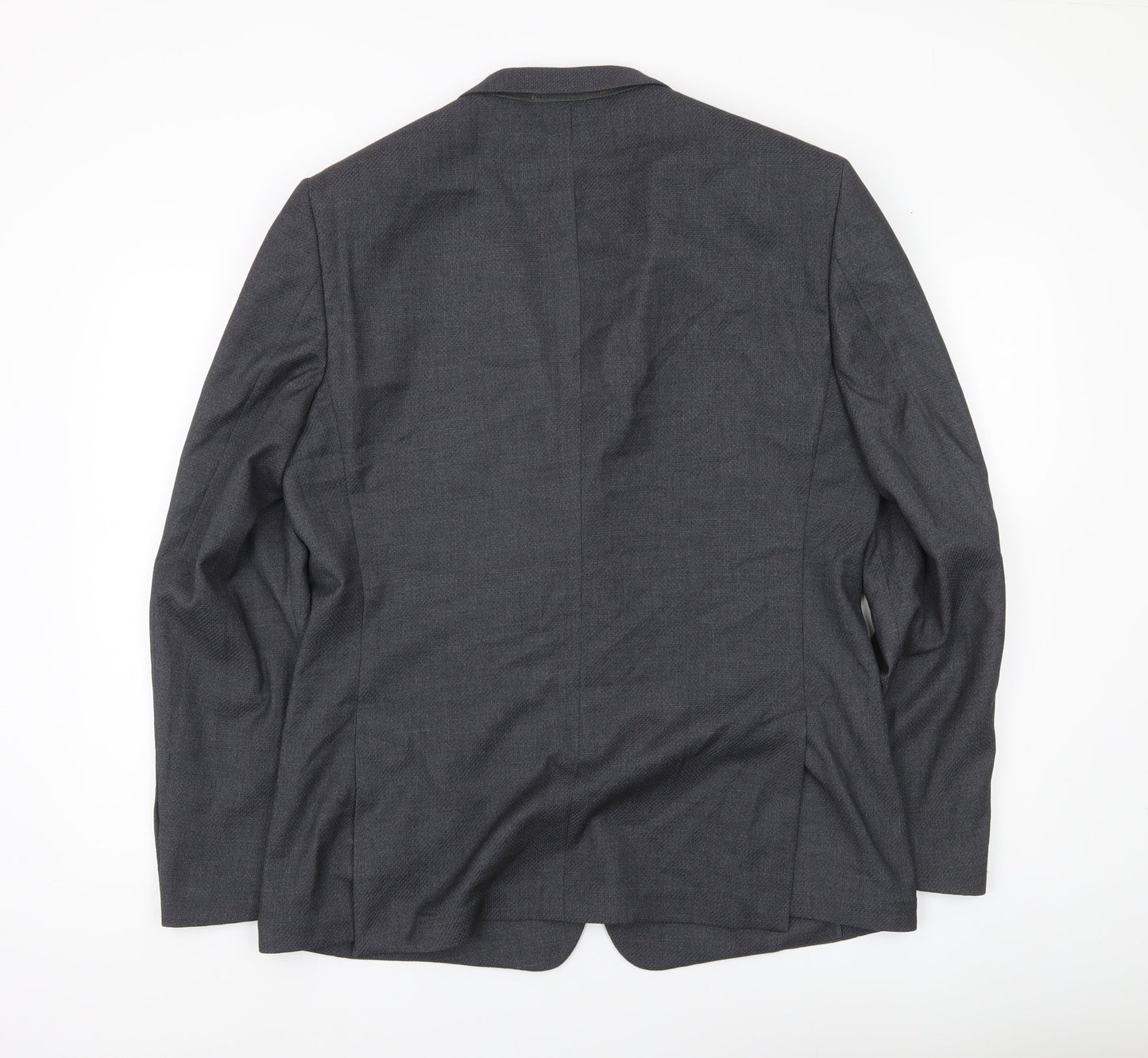 Mens UK Size 42 River Island Regular Grey Suit Jacket