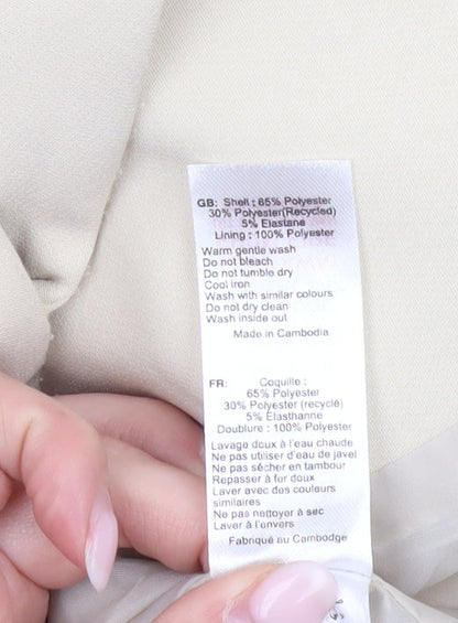 New Look Women Beige Blazer UK 10 Regular Fit Single Breasted