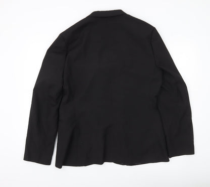 Mens UK Size 44 ASOS Design Regular Black Suit Jacket