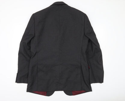 Marks and Spencer Men's Grey 42 Chest Regular Fit Blazer Jacket