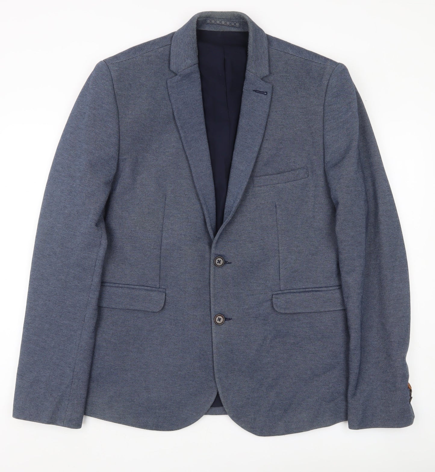 Mens UK Size L Burton Menswear Regular Blue Suit Jacket