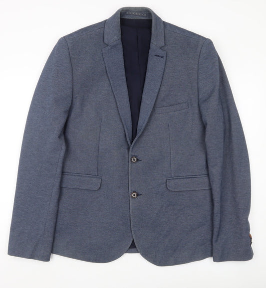 Mens UK Size L Burton Menswear Regular Blue Suit Jacket