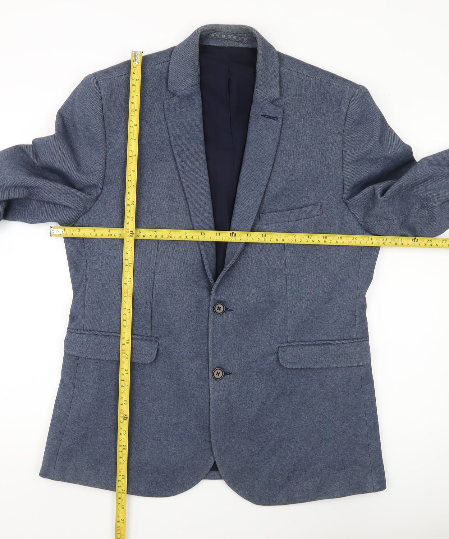 Mens UK Size L Burton Menswear Regular Blue Suit Jacket