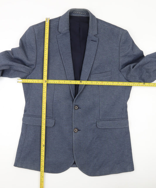 Mens UK Size L Burton Menswear Regular Blue Suit Jacket