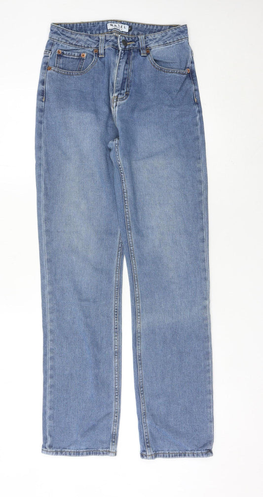 Motel Womens Blue XS Straight Leg 100% Cotton Jeans
