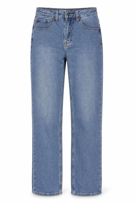 Womens UK Size XS Motel Regular Fit Straight Blue Jeans