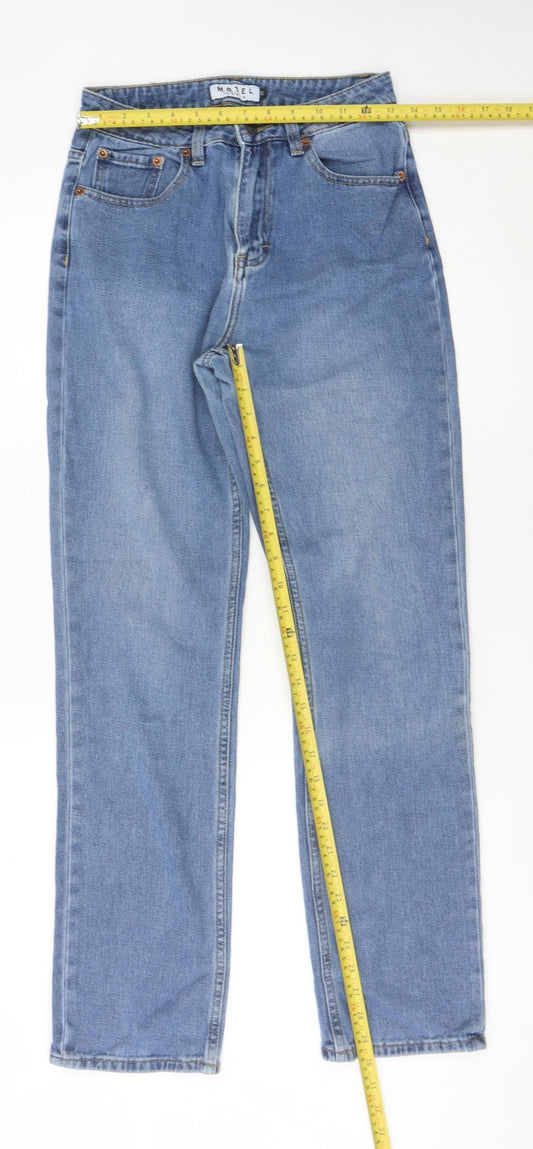 Motel Womens Blue XS Straight Leg 100% Cotton Jeans
