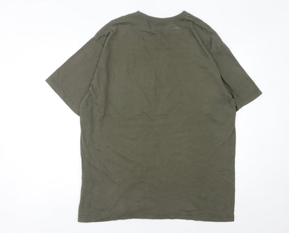 The North Face Mens Green XL Graphic Camouflage Logo T-Shirt
