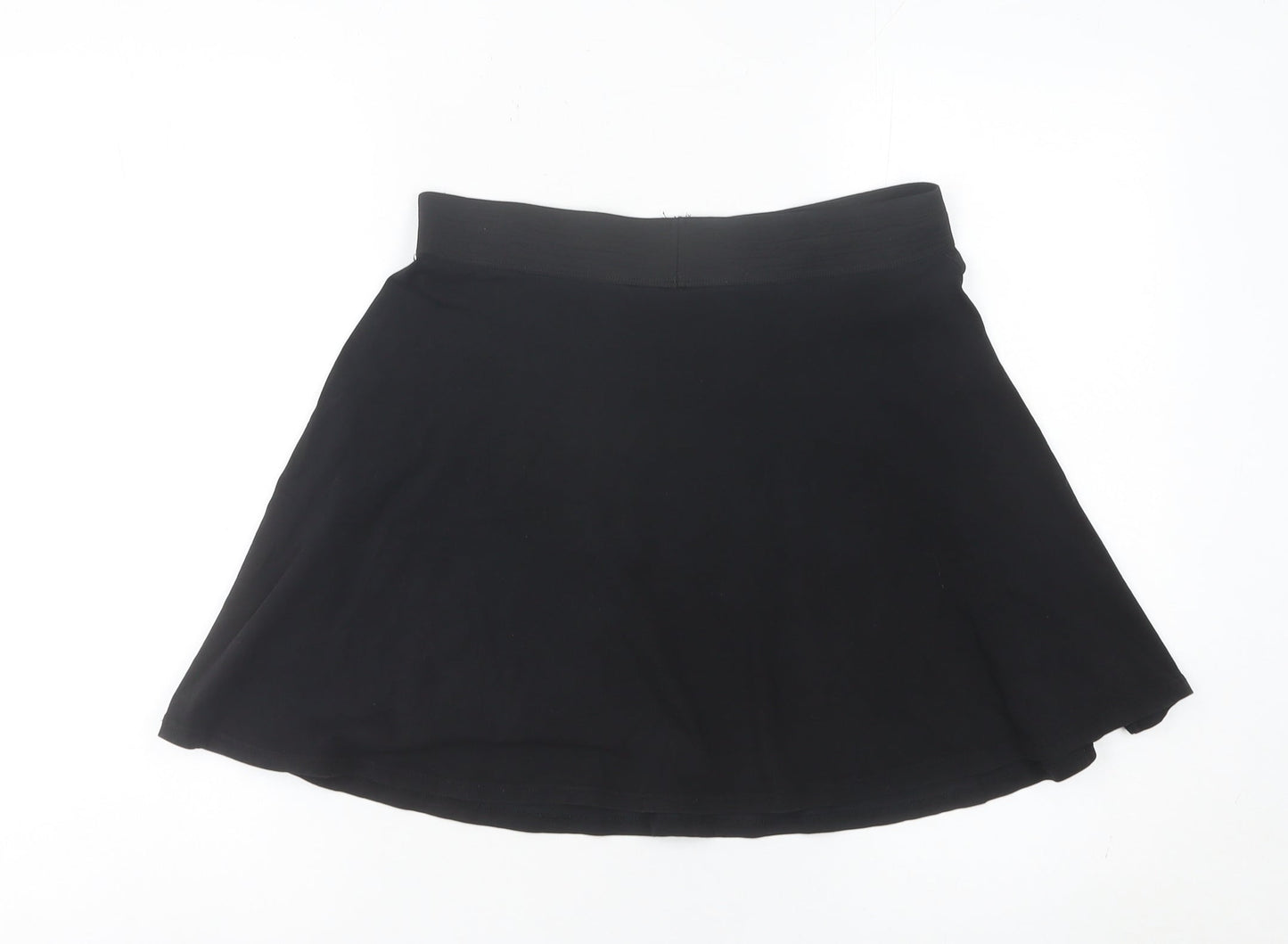 Women's Black Petite A-Line Skirt Size 12 Knee Length