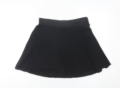 Women's Black Petite A-Line Skirt Size 12 Knee Length